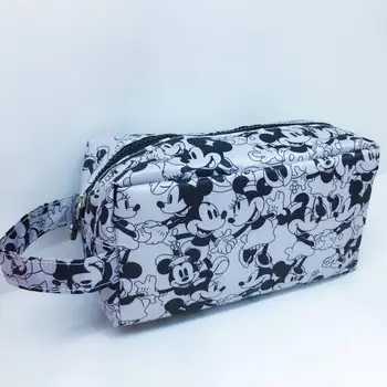 Disney Puntada Impermeable bolsa de cosméticos de mickey mouse lave la bolsa de almacenamiento de la bolsa de la moneda del bolso de la bolsa