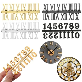 DIY Números arábigos, Romanos Relojes de Pared Extraíble Arte Decal Sticker árabe Números Romanos Digital de Cuarzo de la Aguja