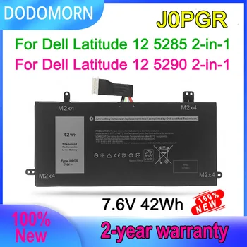 DODOMORN Nueva J0PGR de Batería del ordenador Portátil Para Dell Latitude 12 5285 5290 2-en-1 de la Serie JOPGR T17G X16TW 1WND8 7.6 V 42Wh Reemplazable