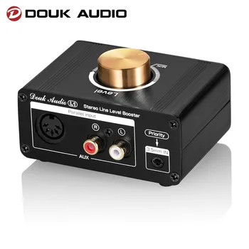 Douk de Audio Mini de Alta ganancia de Línea Estéreo, Amplificador de Señal de Audio Amplificador HiFi Escritorio de Inicio previo para MP3/iPod/iPad/iPhone