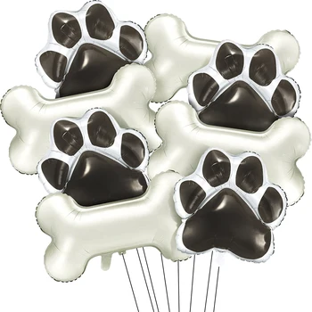 El hueso en Forma de Globos de papel de Aluminio de Helio Globos de Aluminio Perro Impresión de la Pata del Globo para Mascotas Perro de la Parte de los Proveedores