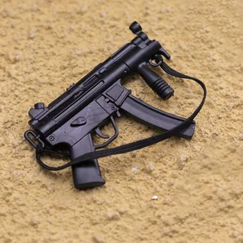 Figura de acción de Accesorios de escala 1/6 modelo de 12 pulgadas muñeca 1/6 soldados accesorios 1 a 6 micro-golpe de MP5 MP5K negro modelo de pistola