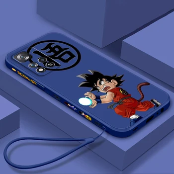 G-D Goku-Dragon Ball Z el Arte de Líquido a la Izquierda de la Cuerda de la Cubierta de la caja del Teléfono Para el Xiaomi Redmi Nota 12 11 11 11T 10S 10 9S 9T 9 Pro Plus 5G