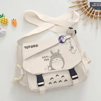 Ghibli Gran Capacidad de Totoro de dibujos animados de la Lona Bolsa de Mensajero Bolsa de Hombro Bolso de Crossbody Bolsos Carteras y Bolsos