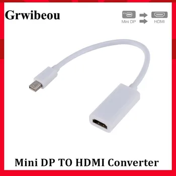Grwibeou de Alta Calidad Thunderbolt Mini Puerto de Pantalla DP a HDMI Convertidor Para Mac de Apple Macbook Pro de Aire mini DP a hdmi Adaptador