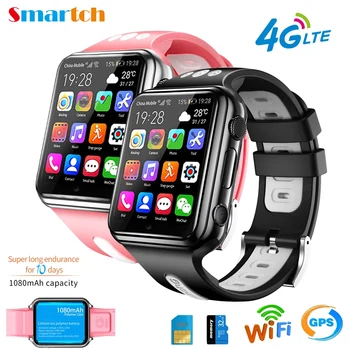 H1/W5 4G GPS Wifi de la Ubicación del Alumno/Niños Inteligente Reloj Teléfono Android Reloj del Sistema Instalación de la Aplicación de Diente Azul Smartwatch de la Tarjeta SIM Boy