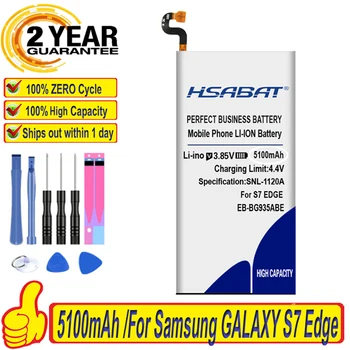 HSABAT EB-BG935ABE 5100mAh Batería para Samsung GALAXY S7 Borde G9350 G935F G935 G935FD G935W8 SM-G935F