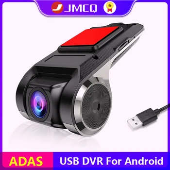 JMCQ USB ADAS del DVR del Coche Dash Para Android Auto Reproductor Multimedia, Cámara de Grabación de Bucle Tipo Oculto de la Detección de Movimiento con la Tarjeta del SD