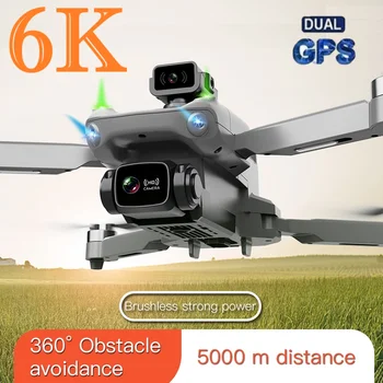 K998 GPS Drone 4K Profesional 6K Doble ESC Cámara Evitación del Obstáculo de Flujo Óptico de Posicionamiento sin Escobillas RC Quadcopter Plegable