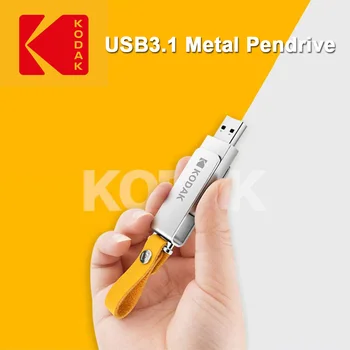 KODAK Unidad Flash USB de 512 GB de 256GB 128GB Pendrive 147MB/s USB3.1 K133 Mini de Metal Memory Stick Unidad Flash para el ordenador Portátil PC de Escritorio