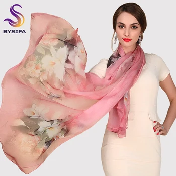La Bufanda de seda de Morera de Seda de la Bufanda Larga de la Calidad en el Diseño Femenino de la Primavera Y el Otoño Bufanda de Todos-partido de la Moda de las Mujeres del Satén de color Rosa Chal