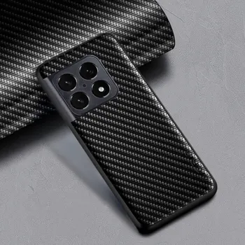 La Fibra de carbono de la textura de la caja del Teléfono para el OnePlus 10 Pro 10T 5G Moda Diseño Suave de la contraportada Coque para OnePlus 10 Pro Caso