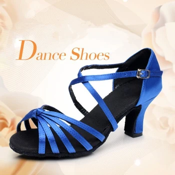 Las Mujeres elegantes de Baile latino Zapatos de las Señoras de Gamuza Suave Suela de Tango de Salón Baile de Jazz Sandalias de 5 cm/7 cm Talón Colores Pueden Ser Personalizados