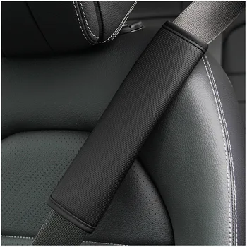 Los accesorios del coche del cinturón de seguridad de Cuero de la PU del Cinturón de Seguridad de Hombro Cubierta de Protección Transpirable Cinturón de seguridad de Relleno de la Almohadilla de Auto Acceso Interior
