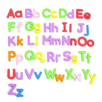 Magnético Alfabeto ABC 26 Letras mayúsculas Lowercasse el Aprendizaje de los Números de Imanes para Refrigerador Refrigerador Juguetes Educativos Conjunto