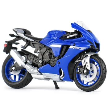 Maisto 1:18 2021 Yamaha YZF-R1 Estática Fundición de Vehículos Coleccionables Hobbies Modelo de Moto de Juguetes
