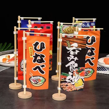 Mini Cuchillo Japonés De La Bandera De Banderines De Banderines De Colores De Sushi De La Fiesta De Cumpleaños De La Barra Del Restaurante De La Casa De Decoración Decoración