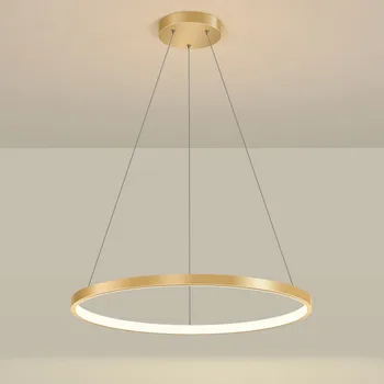 Moderno LED Colgante de Luz de 40/60 cm Círculo de Iluminación de la lámpara Brillo del Anillo de las Luces de la Sala de estar Decoración de Dormitorio lámparas