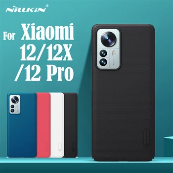 NILLKIN Para Xiaomi Mi 12 Pro Caso Super Frosted Shield Luxuly PC Duro Cubierta Posterior Para el Xiaomi Mi 12 12X Mi12 de Teléfono de la funda Protectora