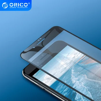ORICO de Vidrio Templado Protector de Pantalla para iphone 6 6S 7 8 Plus Anti Luz Azul 3D Curvo Templado de Cine de Privacidad Anti Spy