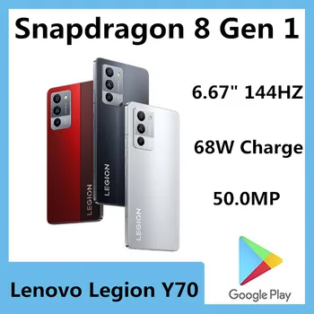 Original Lenovo Legión Y70 Teléfono Móvil Snapdragon 8+ Gn 1 Android 12.0 OTA 6.67