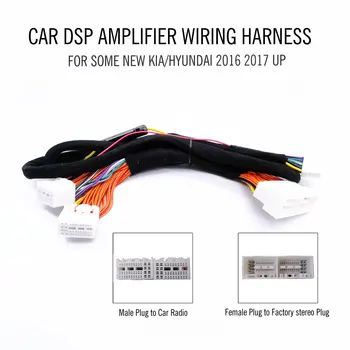 PUZU #37 Coche Amplificador DSP arnés de cableado cable ISO para los NUEVOS coches de HYUNDAI Kia