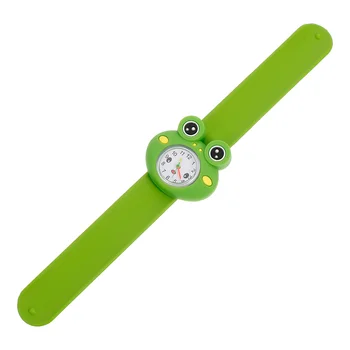 Reloj de la Rana en forma de reloj de Pulsera Banda de Silicona Reloj de los Niños de Cuarzo de Juguete de los Niños de Regalos a los Niños de las Bandas