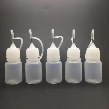 Señaló Boca Suave Botella de Apriete de Plástico Vacías de Lubricación Botellas de Tubo de la Aguja de Sub-embotellado PE Agujerito de Reabastecimiento en Botellas de 5 a 20 ml