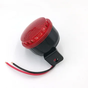 Sirenas de alerta de bocina, seis tipos de sonido de alarma de seguridad indicador luz estroboscópica señal de advertencia de la lámpara de luz LED parpadeante luz de 12V