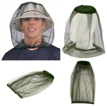 Viajar de jersey mosquitera sombrero al aire libre a prueba de insectos y sombrero de acampar anti-mosquito red hat cap campo de la pesca de la tapa de la mosquito-prueba sombrero