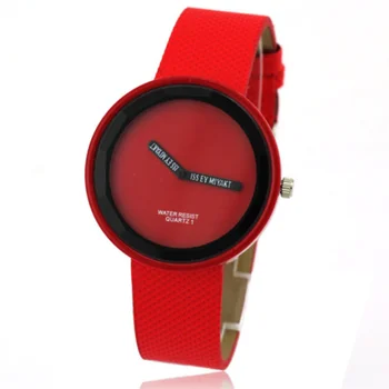WoMaGe Relojes de las Mujeres de Moda Casual de las Señoras de los Relojes de color Rojo de Cuero Banda de Cuarzo relojes de Pulsera de las Mujeres bayan kol saati relogio feminino