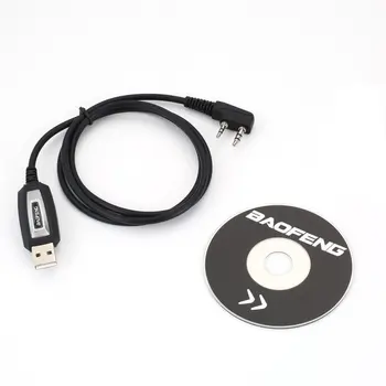 Wterproof Cable de Programación USB CD con Controlador Para BaoFeng UV-5R Pro Plus UV-5S Impermeable Walkie Talkie Transceptor Usb Cable